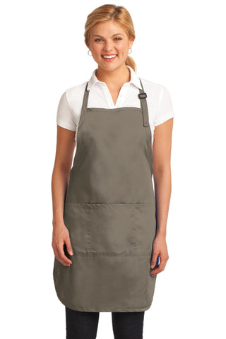 Port Authority Easy Care Full-Length Apron with Stain Release (Khaki)