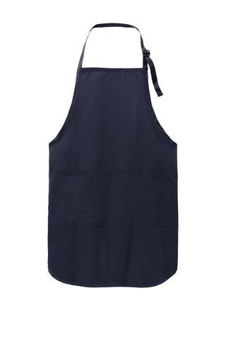 Port Authority Easy Care Full-Length Apron with Stain Release (Navy)