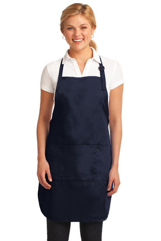 Port Authority Easy Care Full-Length Apron with Stain Release (Navy)