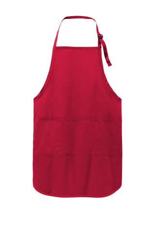 Port Authority Easy Care Full-Length Apron with Stain Release (Red)