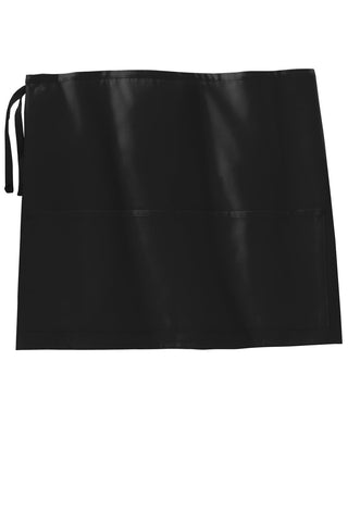 Port Authority Easy Care Half Bistro Apron with Stain Release (Black)