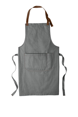 Port Authority Market Full-Length Bib Apron (Ash Grey)