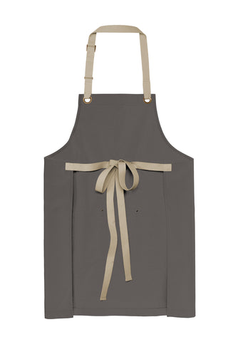 Port Authority Canvas Full-Length Two-Pocket Apron (Magnet/ Stone)