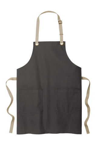 Port Authority Canvas Full-Length Two-Pocket Apron (Magnet/ Stone)