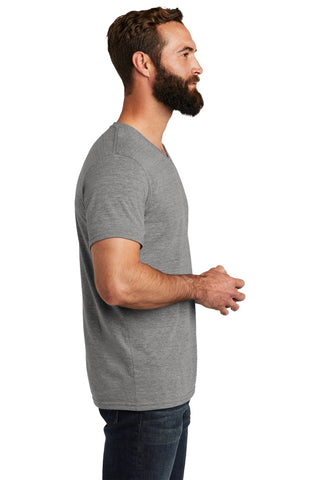 Allmade Unisex Tri-Blend V-Neck Tee (Aluminum Grey)