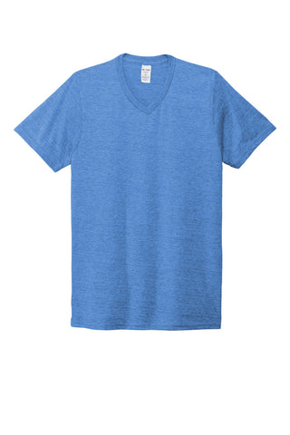 Allmade Unisex Tri-Blend V-Neck Tee (Azure Blue)