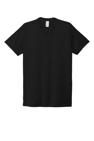 Allmade Unisex Tri-Blend V-Neck Tee (Deep Black)