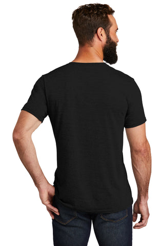 Allmade Unisex Tri-Blend V-Neck Tee (Deep Black)