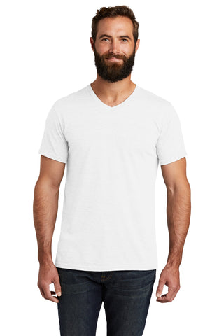 Allmade Unisex Tri-Blend V-Neck Tee (Fairly White)