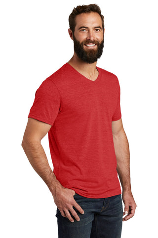 Allmade Unisex Tri-Blend V-Neck Tee (Rise Up Red)