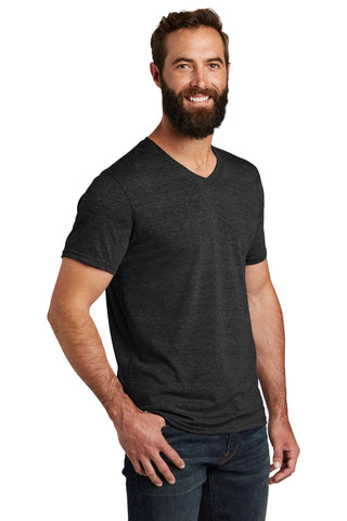 Allmade Unisex Tri-Blend V-Neck Tee (Space Black)