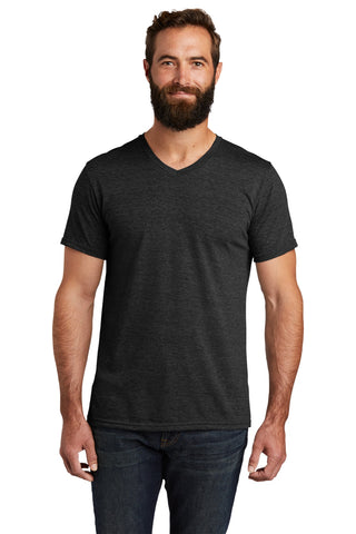 Allmade Unisex Tri-Blend V-Neck Tee (Space Black)