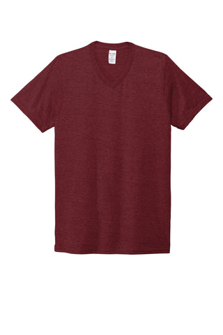 Allmade Unisex Tri-Blend V-Neck Tee (Vino Red)