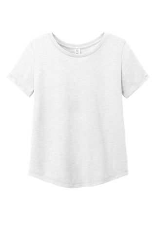 Allmade Women's Relaxed Tri-Blend Scoop Neck Tee (Fairly White)