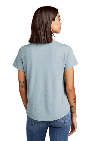 Allmade Women's Relaxed Tri-Blend Scoop Neck Tee (I Like You Blue)