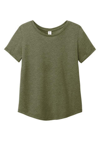 Allmade Women's Relaxed Tri-Blend Scoop Neck Tee (Olive You Green)