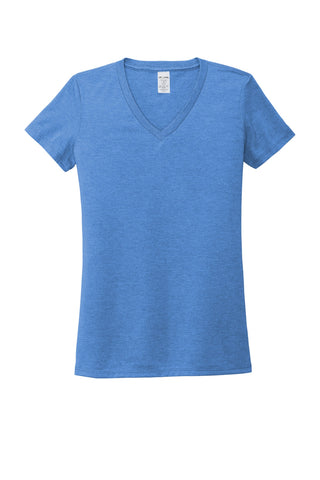 Allmade Women's Tri-Blend V-Neck Tee (Azure Blue)