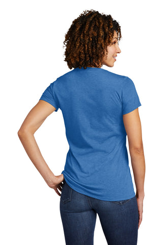 Allmade Women's Tri-Blend V-Neck Tee (Azure Blue)