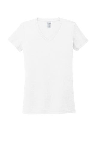 Allmade Women's Tri-Blend V-Neck Tee (Bright White)