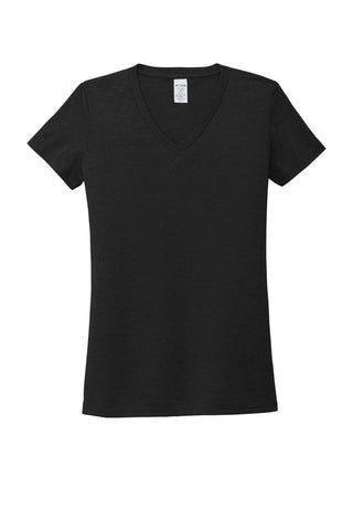 Allmade Women's Tri-Blend V-Neck Tee (Deep Black)