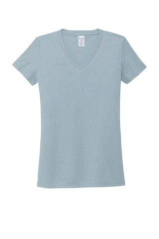 Allmade Women's Tri-Blend V-Neck Tee (I Like You Blue)