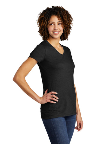 Allmade Women's Tri-Blend V-Neck Tee (Space Black)