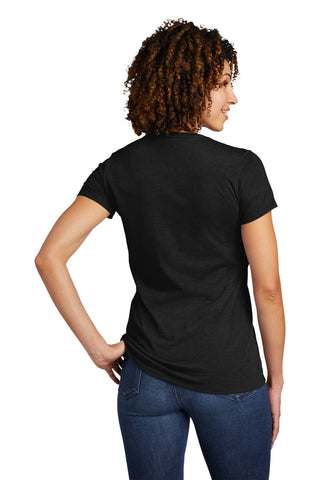 Allmade Women's Tri-Blend V-Neck Tee (Space Black)