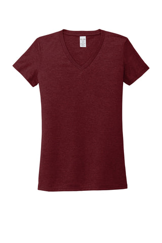 Allmade Women's Tri-Blend V-Neck Tee (Vino Red)