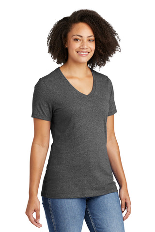 Allmade Women's Recycled Blend V-Neck Tee (Reloaded Charcoal Heather)