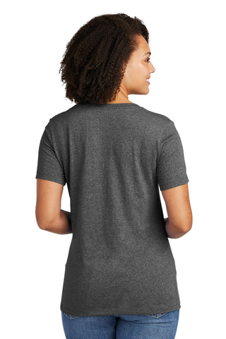 Allmade Women's Recycled Blend V-Neck Tee (Reloaded Charcoal Heather)