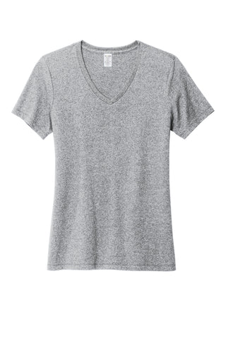 Allmade Women's Recycled Blend V-Neck Tee (Remade Grey Heather)