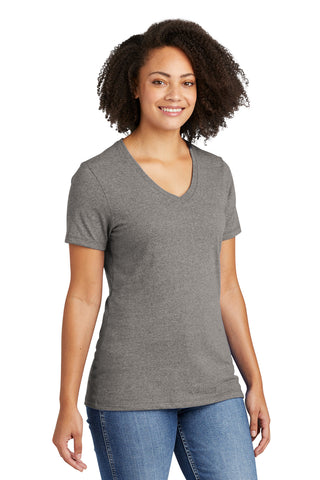 Allmade Women's Recycled Blend V-Neck Tee (Remade Grey Heather)