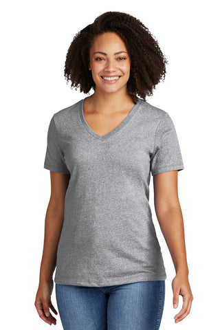 Allmade Women's Recycled Blend V-Neck Tee (Remade Grey Heather)