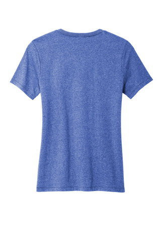 Allmade Women's Recycled Blend V-Neck Tee (Reused Royal Heather)