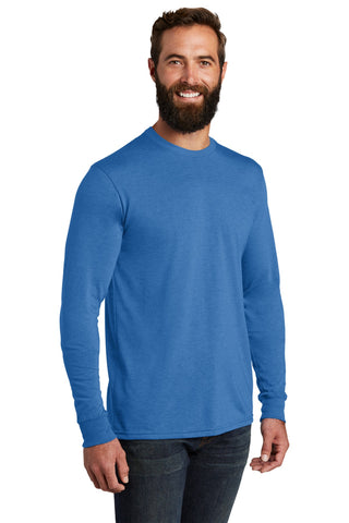 Allmade Unisex Tri-Blend Long Sleeve Tee (Azure Blue)