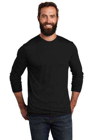 Allmade Unisex Tri-Blend Long Sleeve Tee (Deep Black)