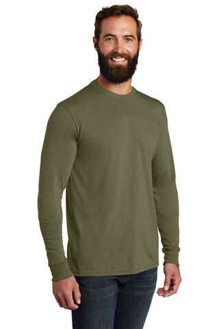 Allmade Unisex Tri-Blend Long Sleeve Tee (Olive You Green)