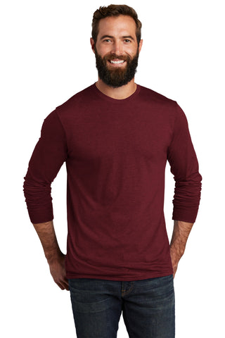 Allmade Unisex Tri-Blend Long Sleeve Tee (Vino Red)