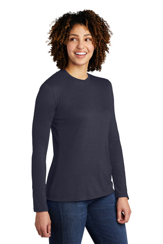 Allmade Women's Tri-Blend Long Sleeve Tee (Rebel Blue)