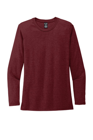 Allmade Women's Tri-Blend Long Sleeve Tee (Vino Red)