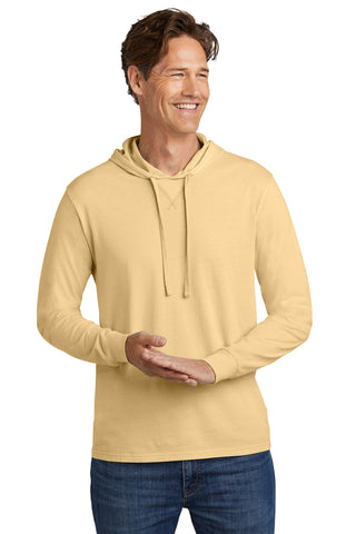 Allmade Unisex Mineral Dye Organic Cotton Hoodie Tee (Golden Wheat)