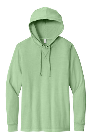 Allmade Unisex Mineral Dye Organic Cotton Hoodie Tee (Lichen Green)