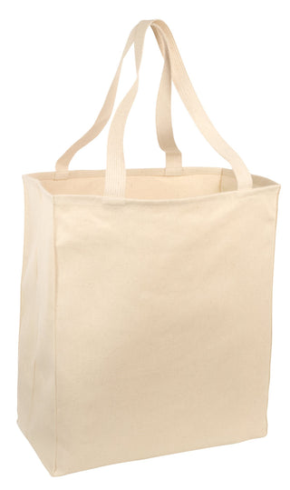 Port Authority Ideal Twill Over-the-Shoulder Grocery Tote (Natural)