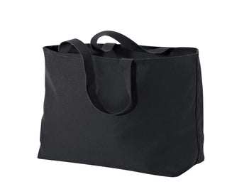 Port Authority Ideal Twill Jumbo Tote (Black)