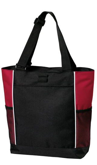 Port Authority Panel Tote (Black/ Red)