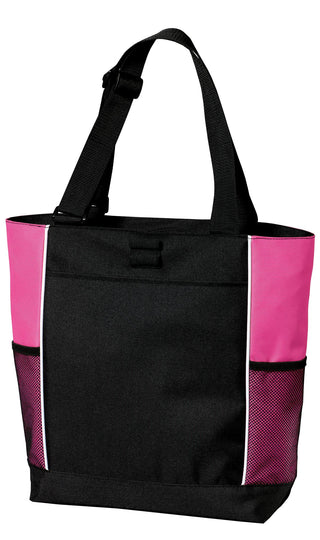 Port Authority Panel Tote (Black/ Tropical Pink)