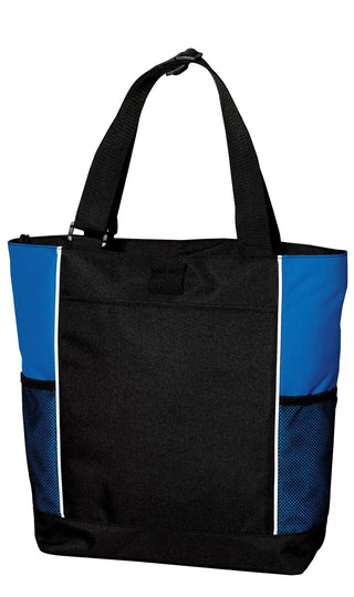 Port Authority Panel Tote (Black/ Royal)