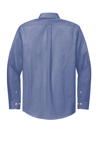 Brooks Brothers Wrinkle-Free Stretch Pinpoint Shirt (Cobalt Blue)