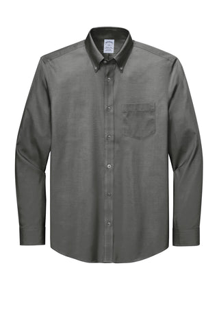 Brooks Brothers Wrinkle-Free Stretch Pinpoint Shirt (Deep Black)