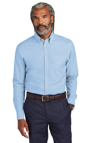 Brooks Brothers Wrinkle-Free Stretch Pinpoint Shirt (Newport Blue)